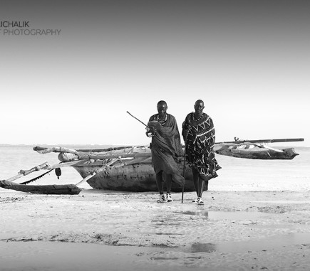 Maasai Friends, Zanzibar - B&W People Fine Art Series