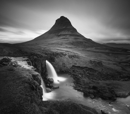 Kirkjufell Mountain III, Iceland - B&W Seascapes/Landscapes Fine Art Series